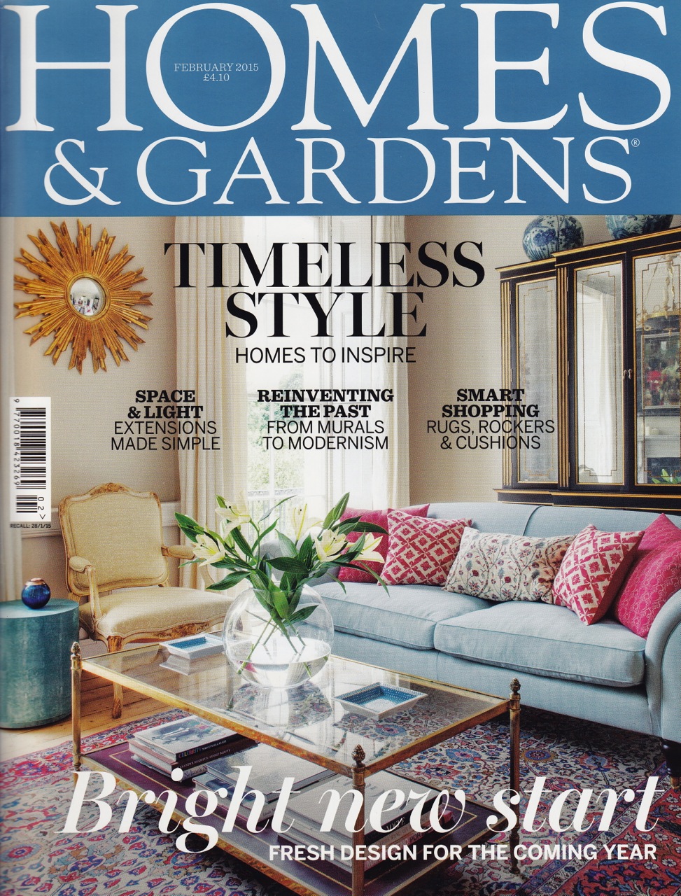 homes & gardens magazine feb 2015