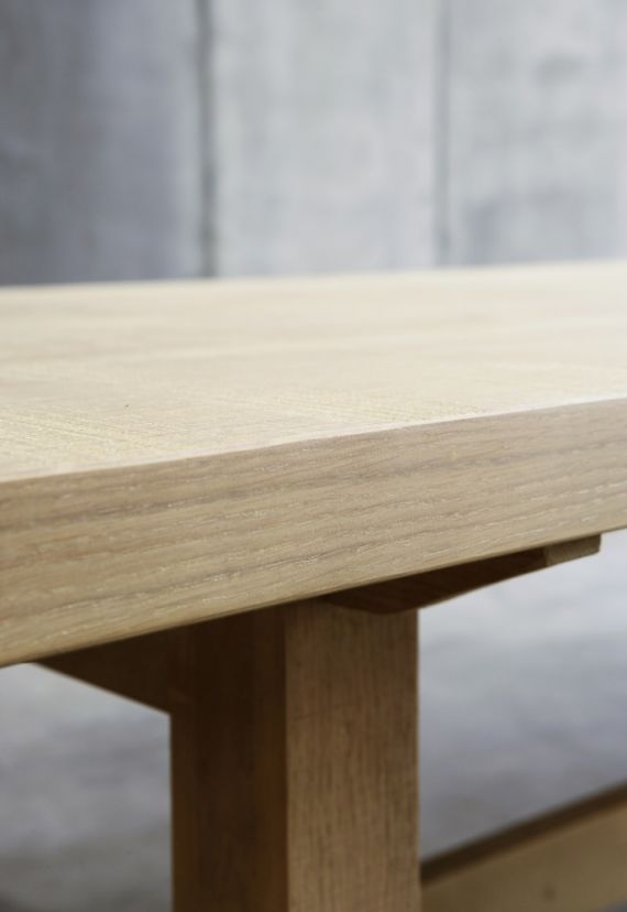Trappist table – made to measure in French Oak by Heerenhuis