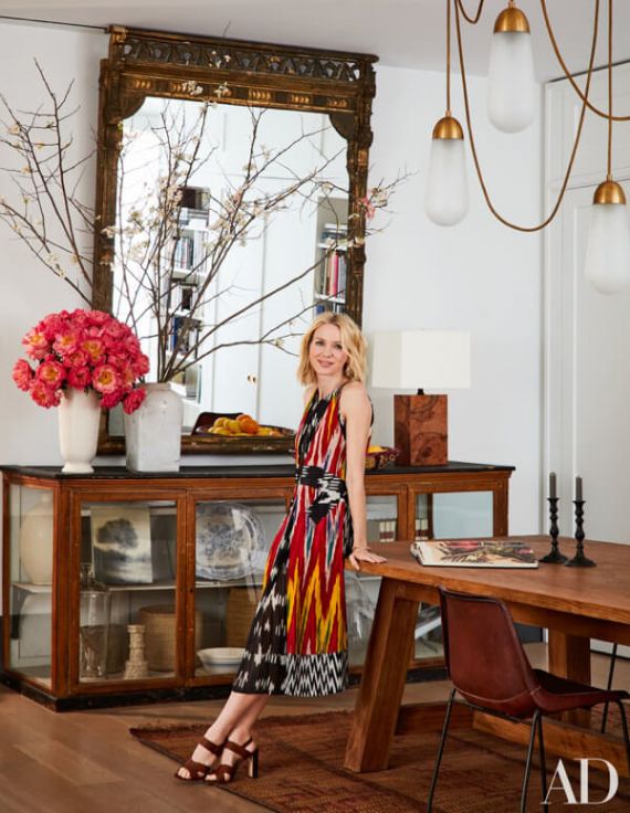 Giron dining chairs by Sol y Luna – Naomi Watts in Architectural Digest