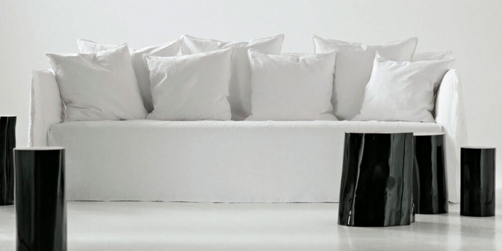 Ghost 14 sofa: a five seater designed by Paola Navone for Gervasoni at Different Like a Zoo