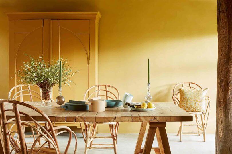House&Garden show 'How To' create a rustic farmhouse scheme, imagining our Trestle table as a centrepiece