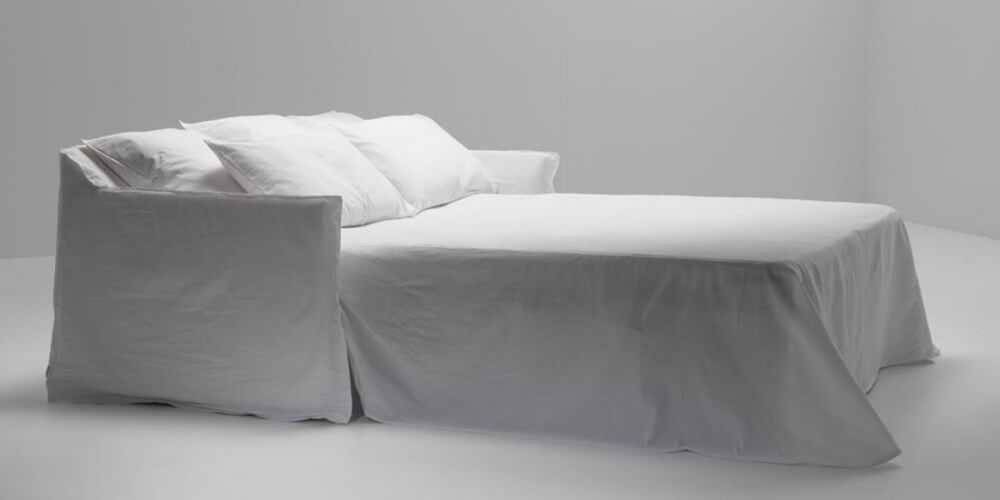 Ghost 13: a double sofabed designed by Paola Navone for Gervasoni