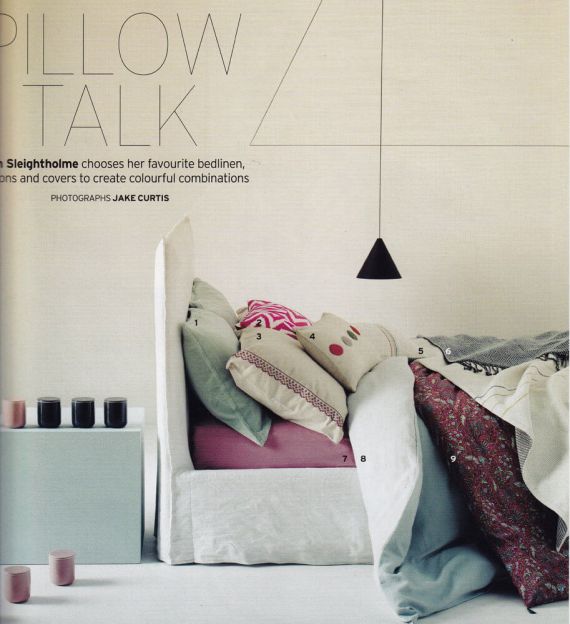Ghost 80 bed designed by Paola Navone for Gervasoni – from House&Garden magazine
