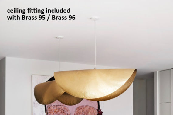 Brass 96 pendant lights by Gervasoni