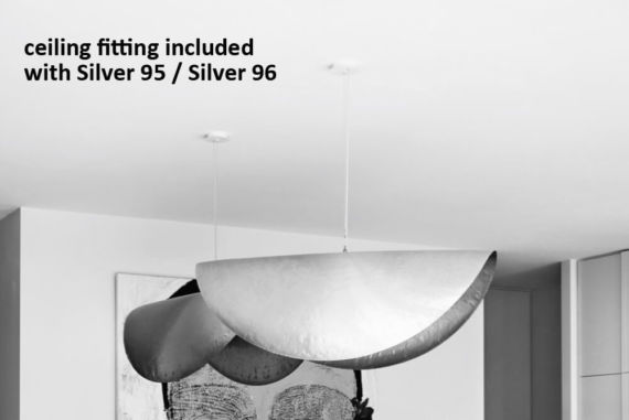 pair of Silver 96 pendant lights by Gervasoni