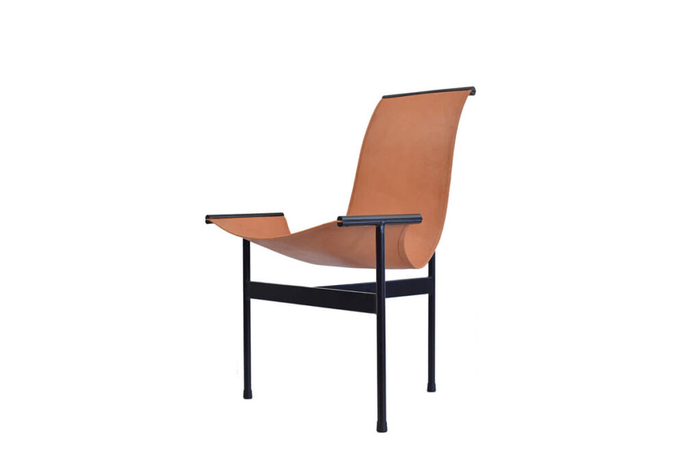 Tobatí lounge chair in natural leather by Sol & Luna