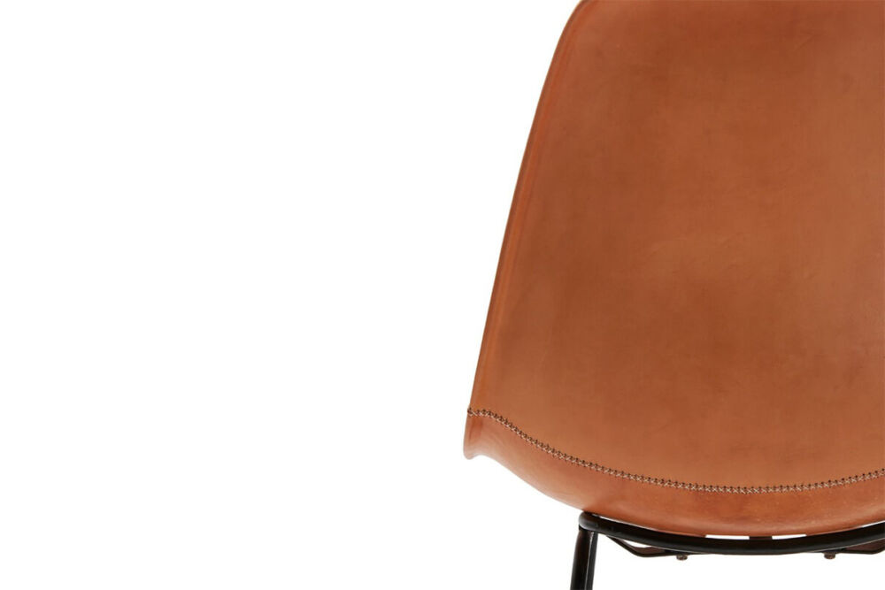 Sidney dining chair in natural leather by Sol & Luna