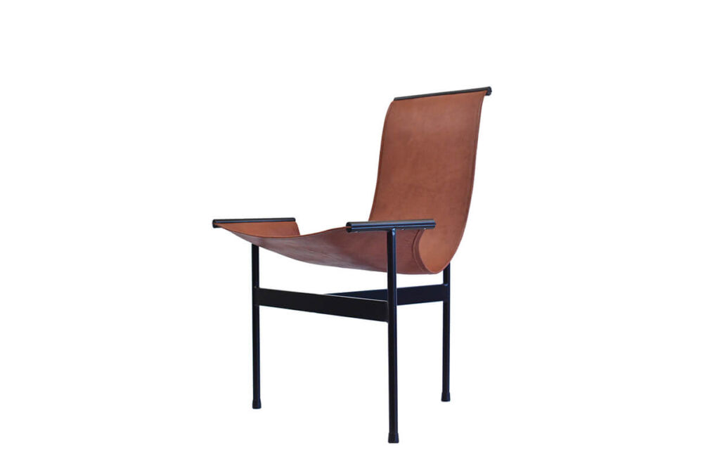 Tobatí lounge chair in natural leather by Sol & Luna