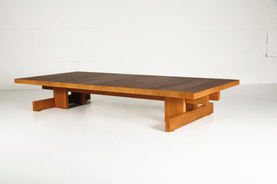 Kombinat coffee table for indoors or outdoors – made from African Ayous by Heerenhuis