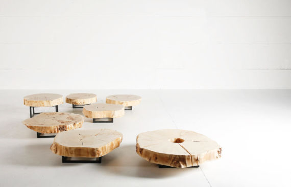 Poplar coffee table by Heerenhuis