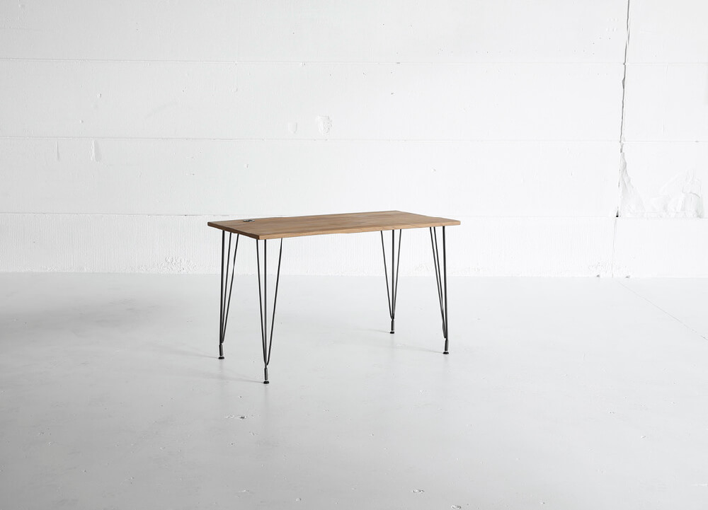Sputnik table with 2cm thick top in reclaimed Teak by Heerenhuis