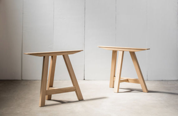 Trestle table legs – in solid oak by Heerenhuis