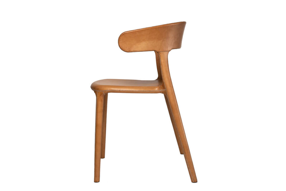 Carol chair in natural leather by Sol&Luna