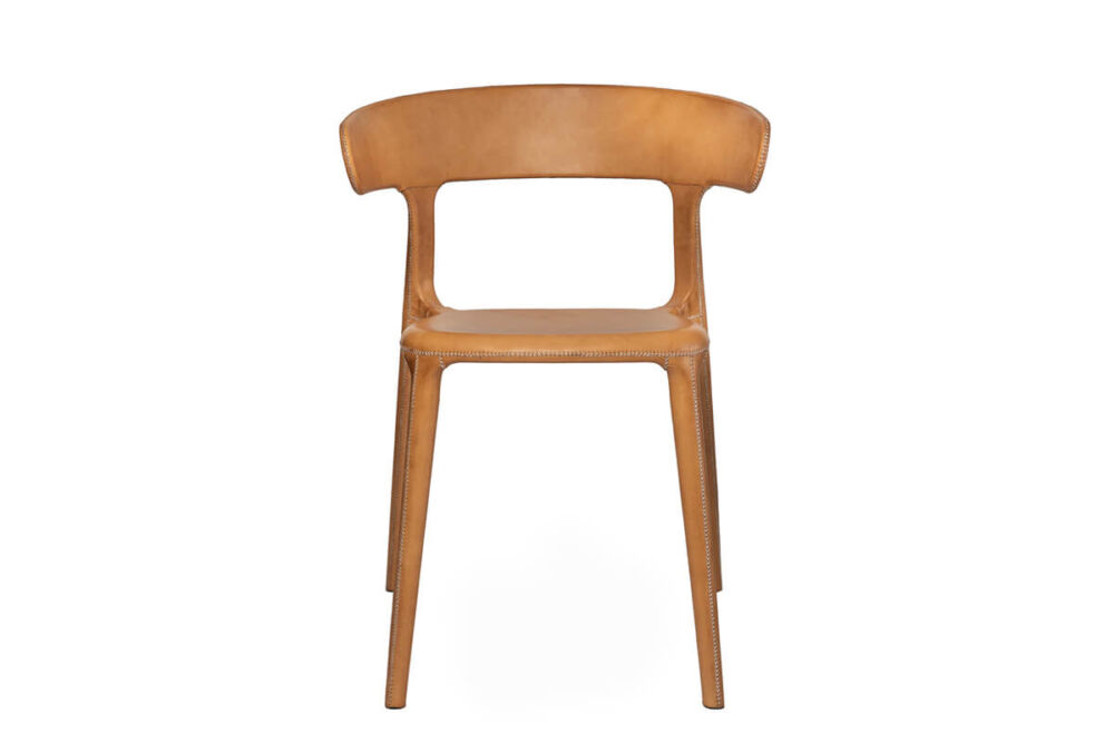 Carol chair in natural leather by Sol & Luna