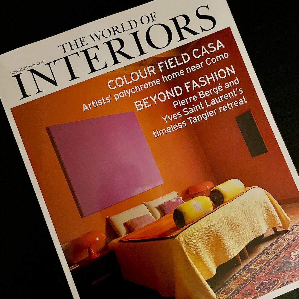 World of Interiors cover - November 2018