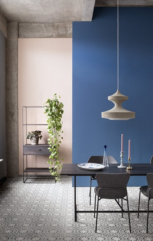 Paint & Paper Library image Blue Pearl Study with Mesa Nero table by Heerenhuis