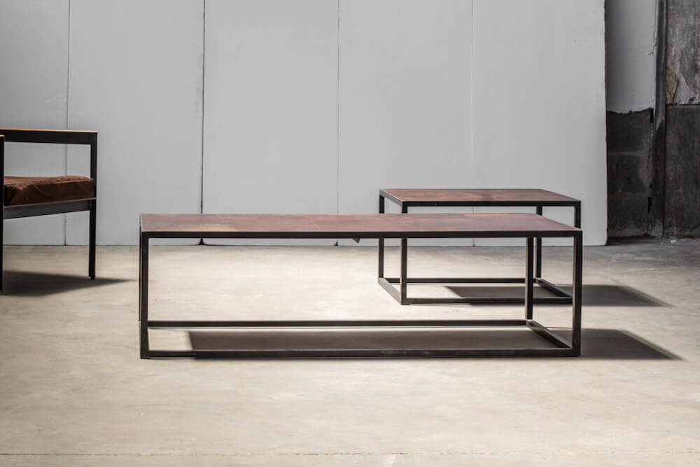 Mesa leather coffee tables