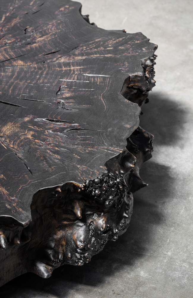 Poplar coffee tables (charcoal finish) by Heerenhuis