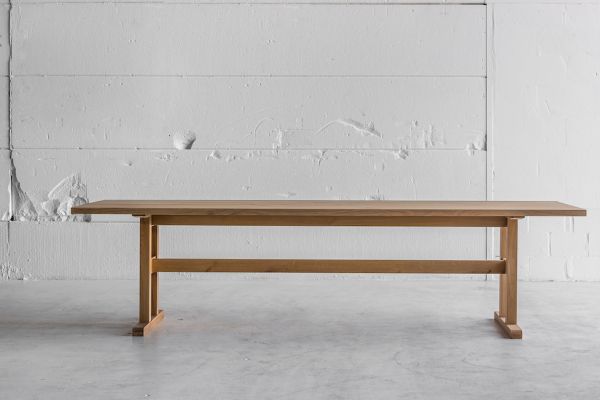Trappist table by Heerenhuis: made from solid oak (standard two leg version)