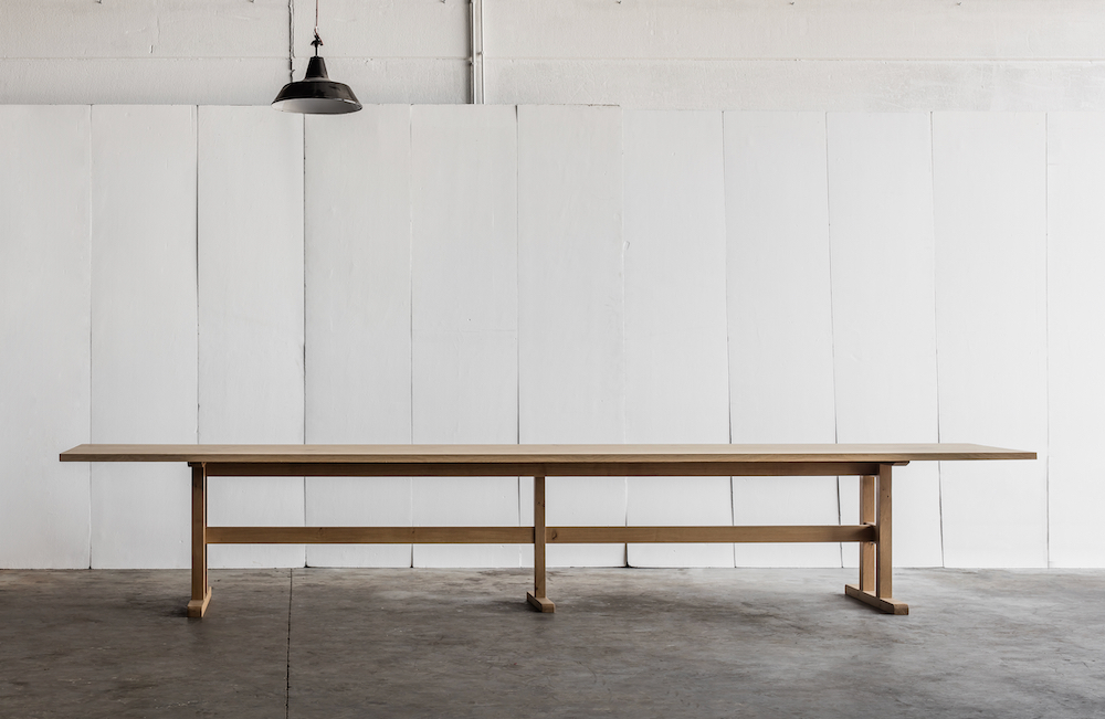 Trappist table by Heerenhuis: made from solid oak (made to measure version)