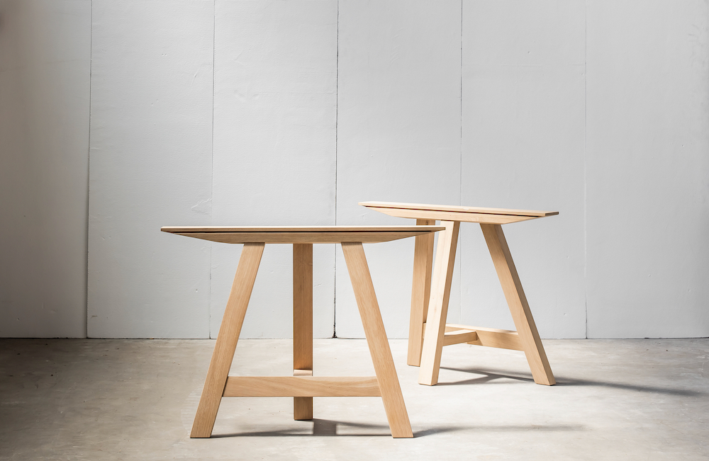 Trestle table legs by Heerenhuis: made from solid oak