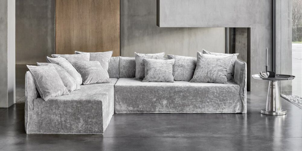 Ghost 21R sofas by Gervasoni: part of an L-shaped modular sofa