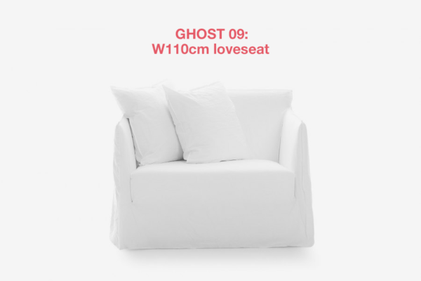Ghost 09 sofa by Gervasoni: a two seater loveseat