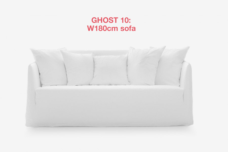 Ghost 10 sofa by Gervasoni: a three seater