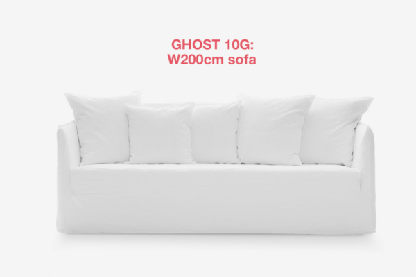 Ghost 10G sofa by Gervasoni: a three-and-a-half seater