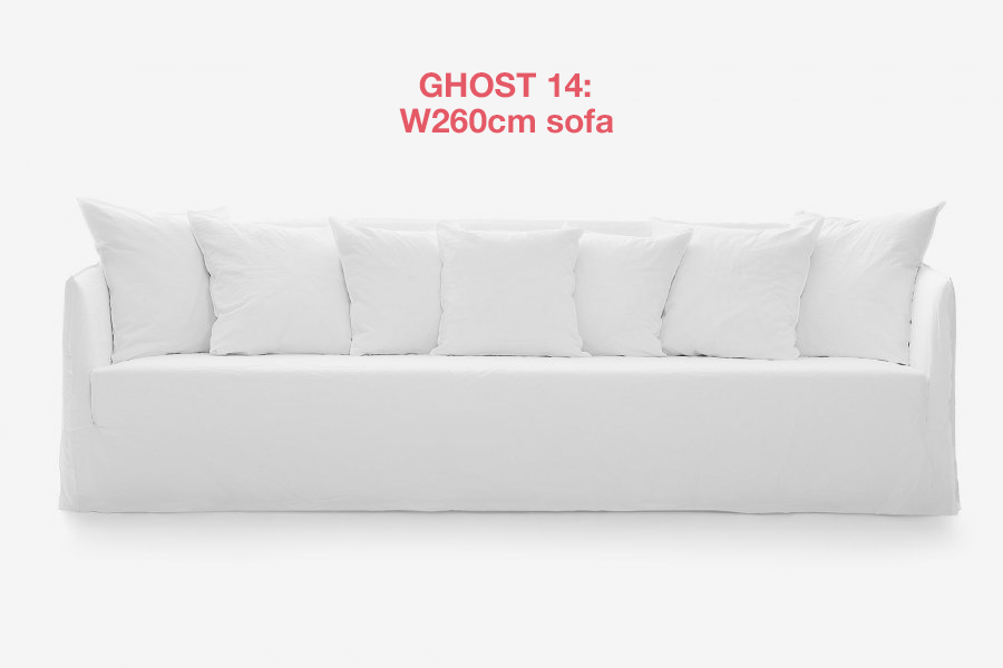 Ghost 14 sofa by Gervasoni: a five seater