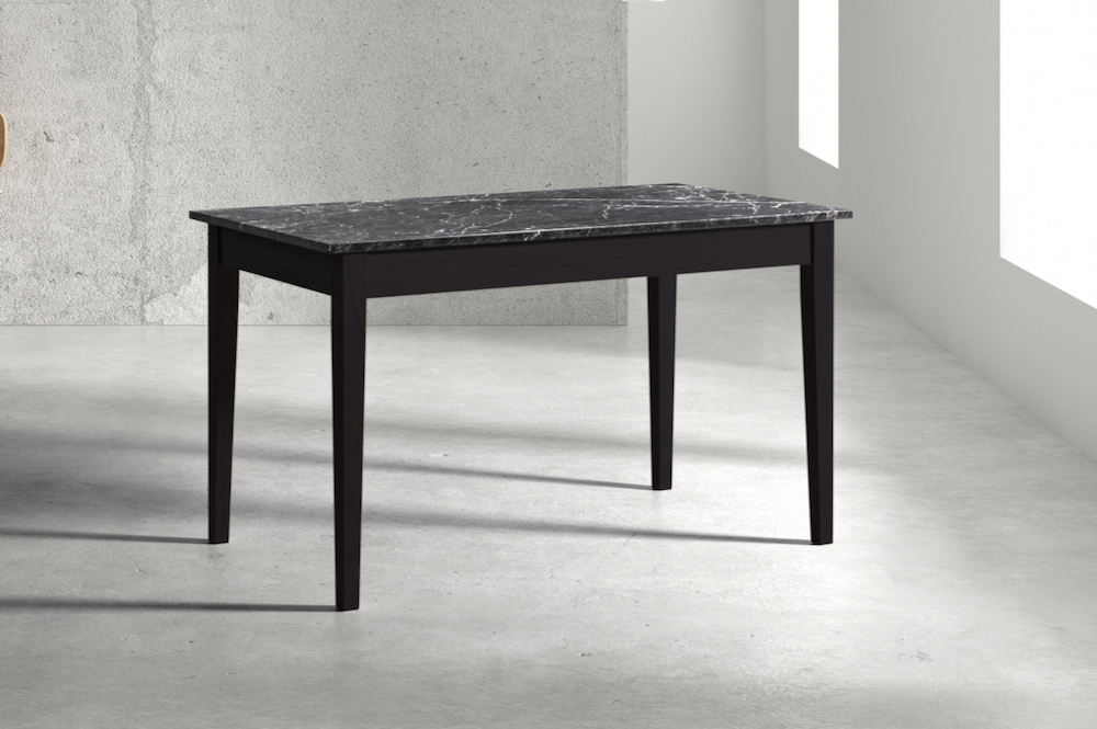 Hendrick table by Heerenhuis: made from Noir St Laurent marble