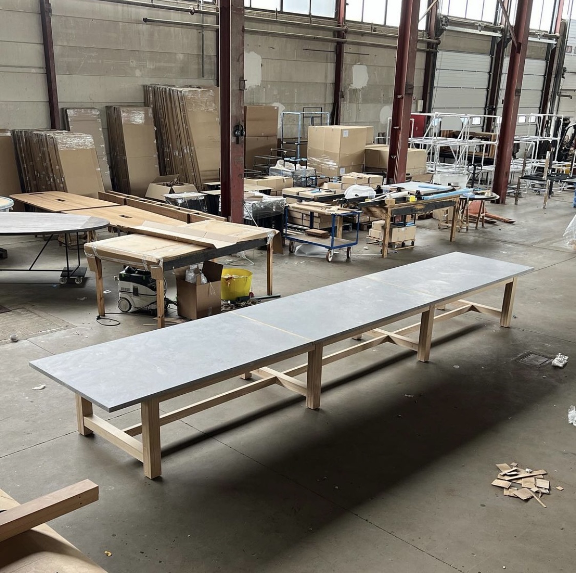 TT Outdoor table:  650 x 120cm