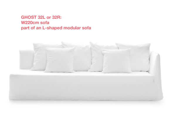 Ghost 32 sofa by Gervasoni