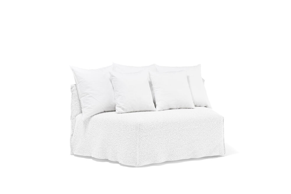 Ghost 34 curved section by Gervasoni: part of a rounded modular sofa