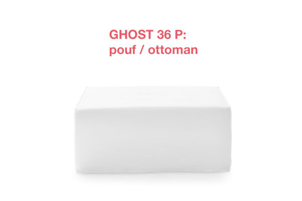 Ghost 36P pouf ottoman by Gervasoni